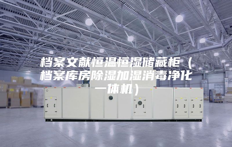 档案文献恒温恒湿储藏柜（档案库房除湿加湿消毒净化一体机）