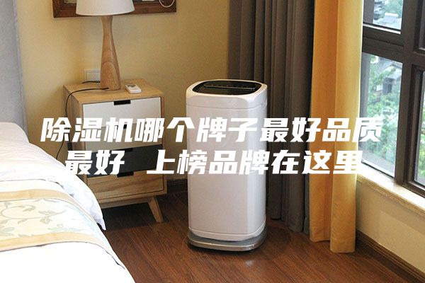除湿机哪个牌子最好品质最好 上榜品牌在这里