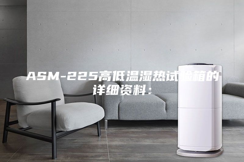 ASM-225高低温湿热试验箱的详细资料: