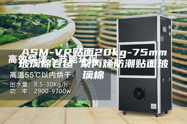 ASM-VR贴面20kg-75mm玻璃棉卷毡 聚丙烯防潮贴面玻璃棉
