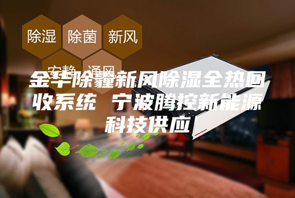 金华除霾新风除湿全热回收系统 宁波腾控新能源科技供应