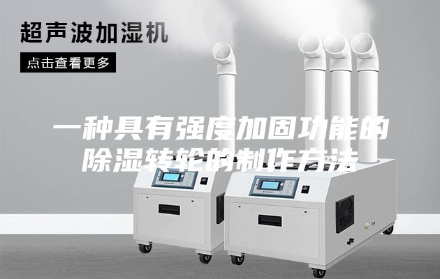 一种具有强度加固功能的除湿转轮的制作方法