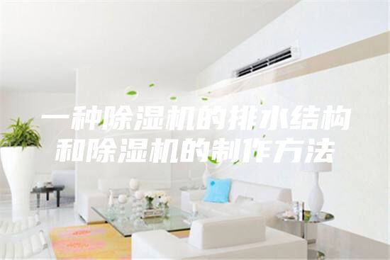 一种除湿机的排水结构和除湿机的制作方法