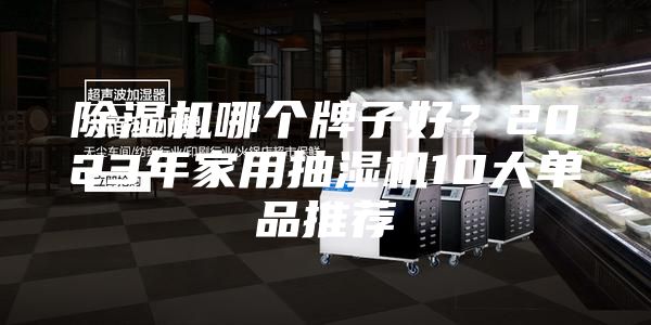 除湿机哪个牌子好？2023年家用抽湿机10大单品推荐