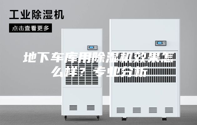 地下车库用除湿机效果怎么样？专业分析