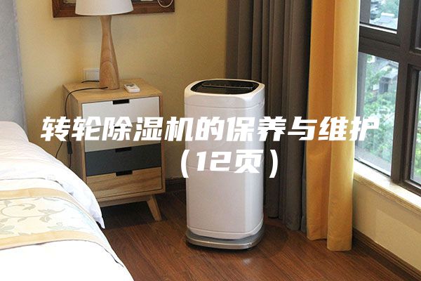 转轮除湿机的保养与维护（12页）