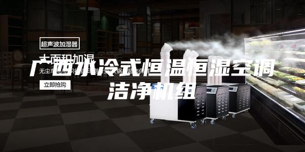 广西水冷式恒温恒湿空调洁净机组