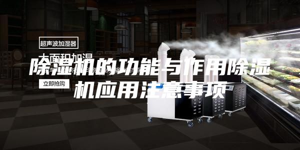 除湿机的功能与作用除湿机应用注意事项