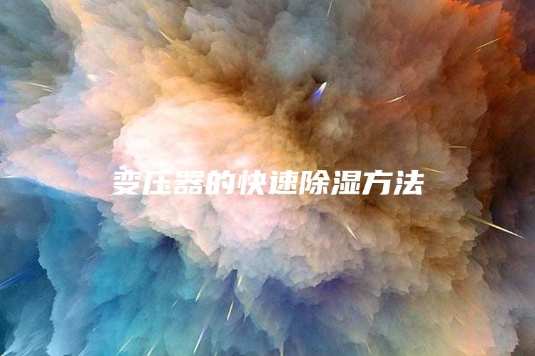 变压器的快速除湿方法