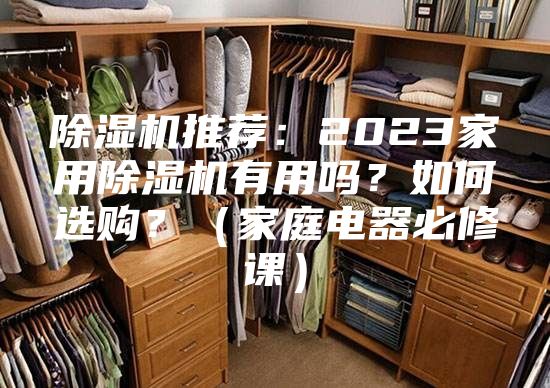 除湿机推荐：2023家用除湿机有用吗？如何选购？（家庭电器必修课）