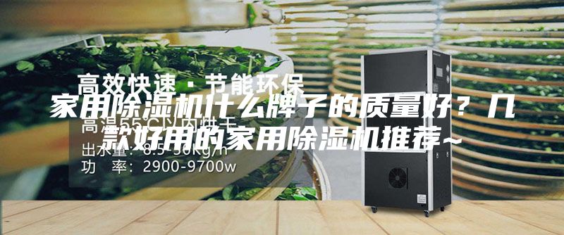 家用除湿机什么牌子的质量好？几款好用的家用除湿机推荐~