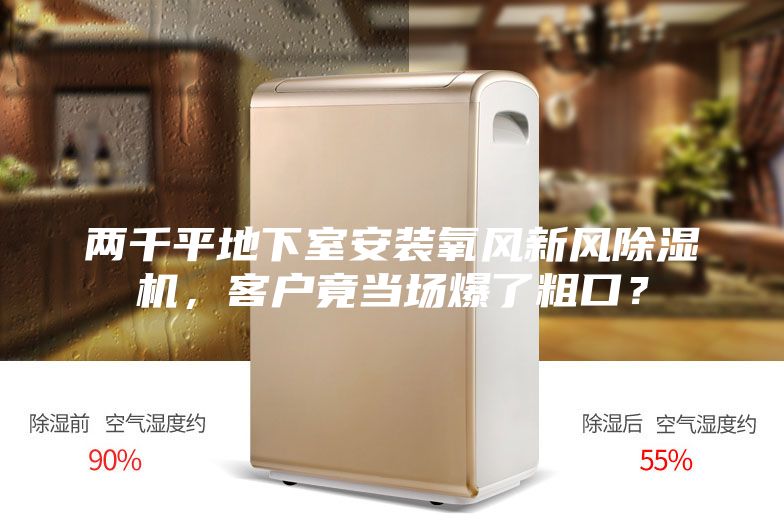 两千平地下室安装氧风新风除湿机，客户竟当场爆了粗口？