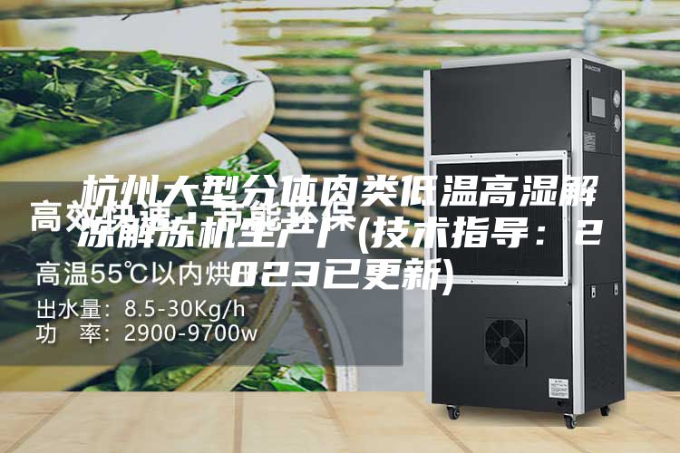 杭州大型分体肉类低温高湿解冻解冻机生产厂(技术指导：2023已更新)
