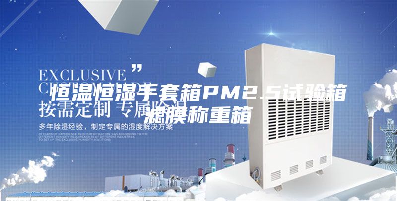 恒温恒湿手套箱PM2.5试验箱滤膜称重箱